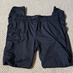 Black Kids Jogger Pants Runway Cinched Bottom Size XL